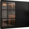 Szafa przesuwna Garderoba DOME 3 200 czarny