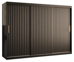 Szafa przesuwna Garderoba Riflo Wave 1 250 czarny + czarny