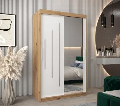 Szafa przesuwna Garderoba YORK 2 120 artisan/biały