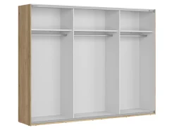 Szafa przesuwna Glamour 270 cm kaszmir/dąb mauvella