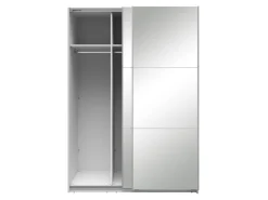 Szafa przesuwna Neo 150 cm z lustrem biała