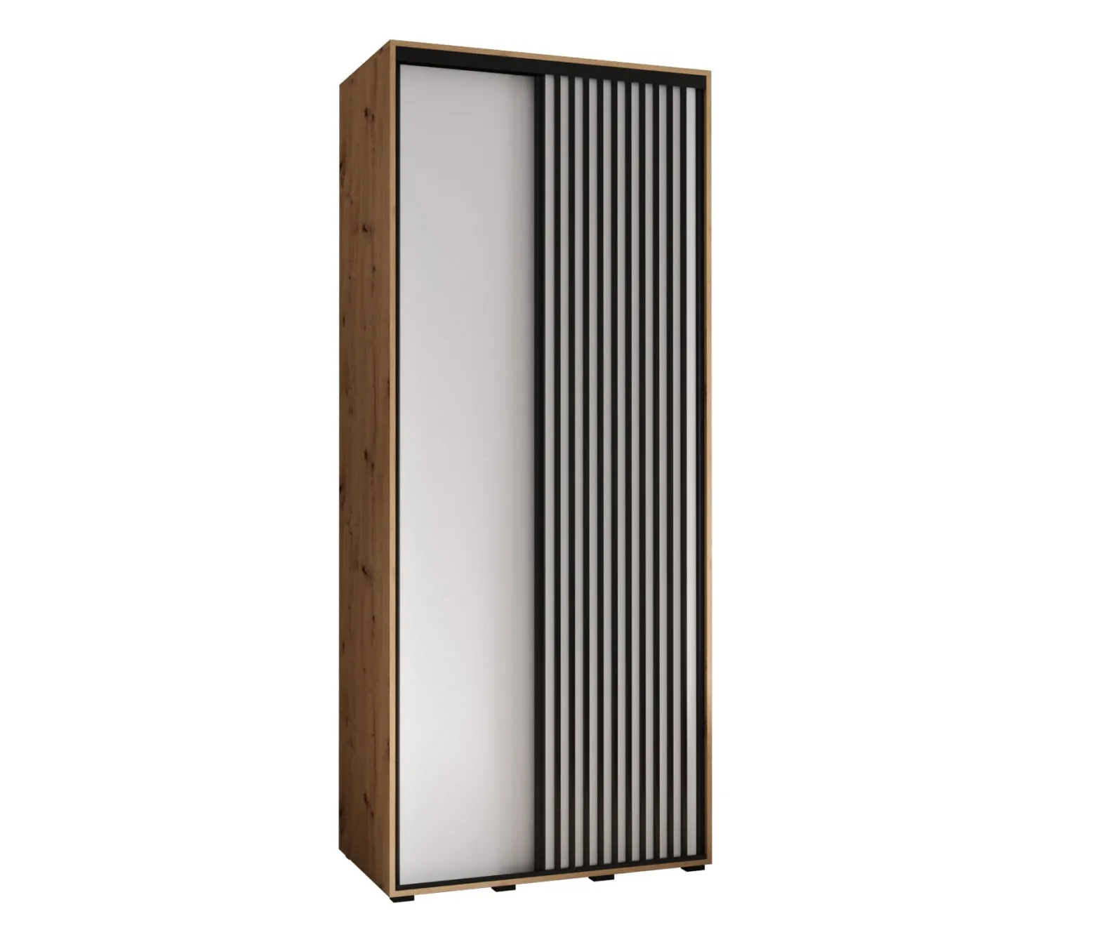 Szafa przesuwna SAPPORO 1 120 gł. 60 artisan/biały