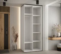 Szafa przesuwna SAPPORO 2 110 gł. 60 biały/biały