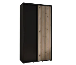 Szafa przesuwna SAPPORO 1 140 gł. 60 czarny/czarny