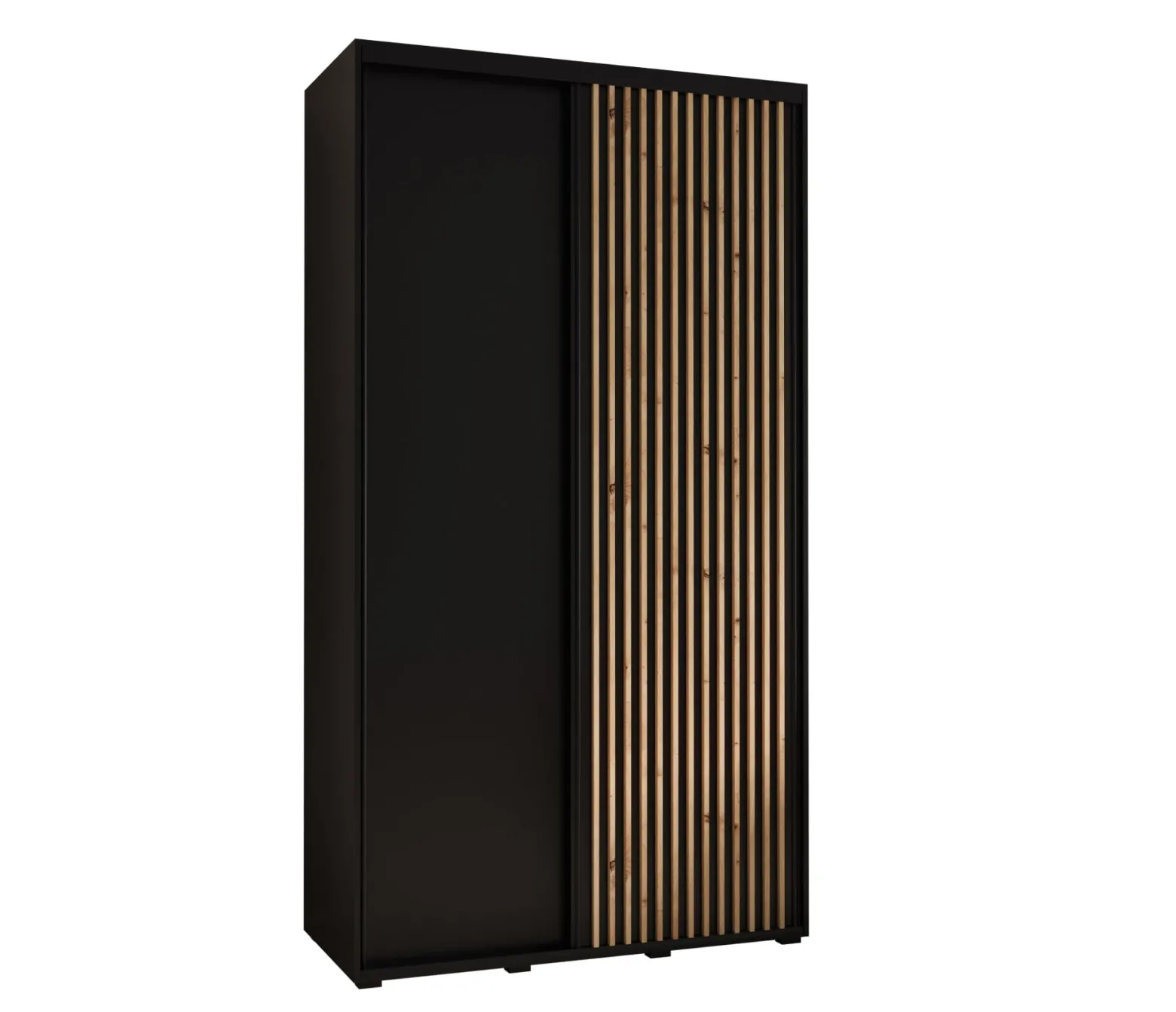 Szafa przesuwna SAPPORO 1 140 gł. 60 czarny/czarny