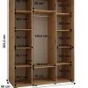 Szafa przesuwna SAPPORO 1 160 gł. 60 czarny/czarny