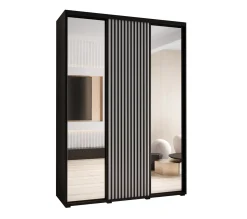 Szafa przesuwna SAPPORO 2 170 gł. 60 czarny/biały