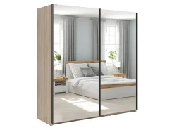 Szafa przesuwna Tetrix 183 cm z lustrem dąb sonoma