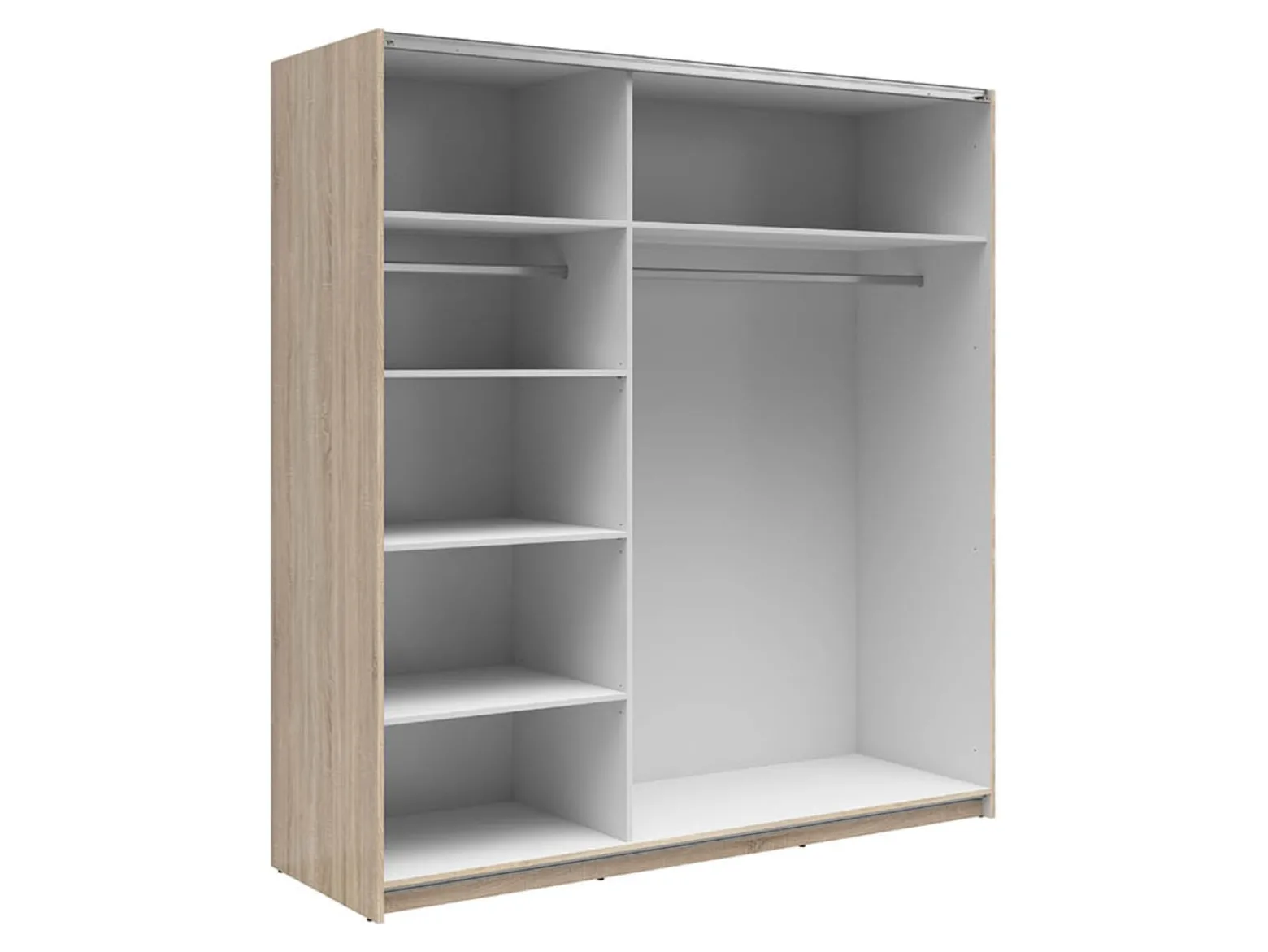 Szafa przesuwna Tetrix 183 cm z lustrem dąb sonoma