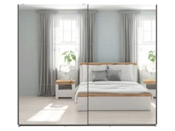 Szafa przesuwna Tetrix 220 cm z lustrem kaszmir
