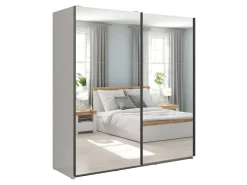 Szafa przesuwna Tetrix 183 cm z lustrem kaszmir