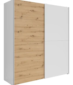 Szafa przesuwna Time 2 170 cm biały/dąb artisan