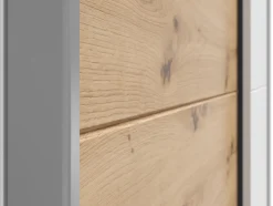 Szafa przesuwna Time 2 170 cm biały/dąb artisan