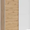 Szafa przesuwna Time 2 170 cm dąb artisan/biały