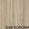 Szafa przesuwna VELIS z lustrem 200-Dąb sonoma+lacobel biały