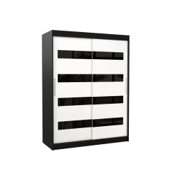 Szafa przesuwna z lacobelem MARTINEZ 150 Black