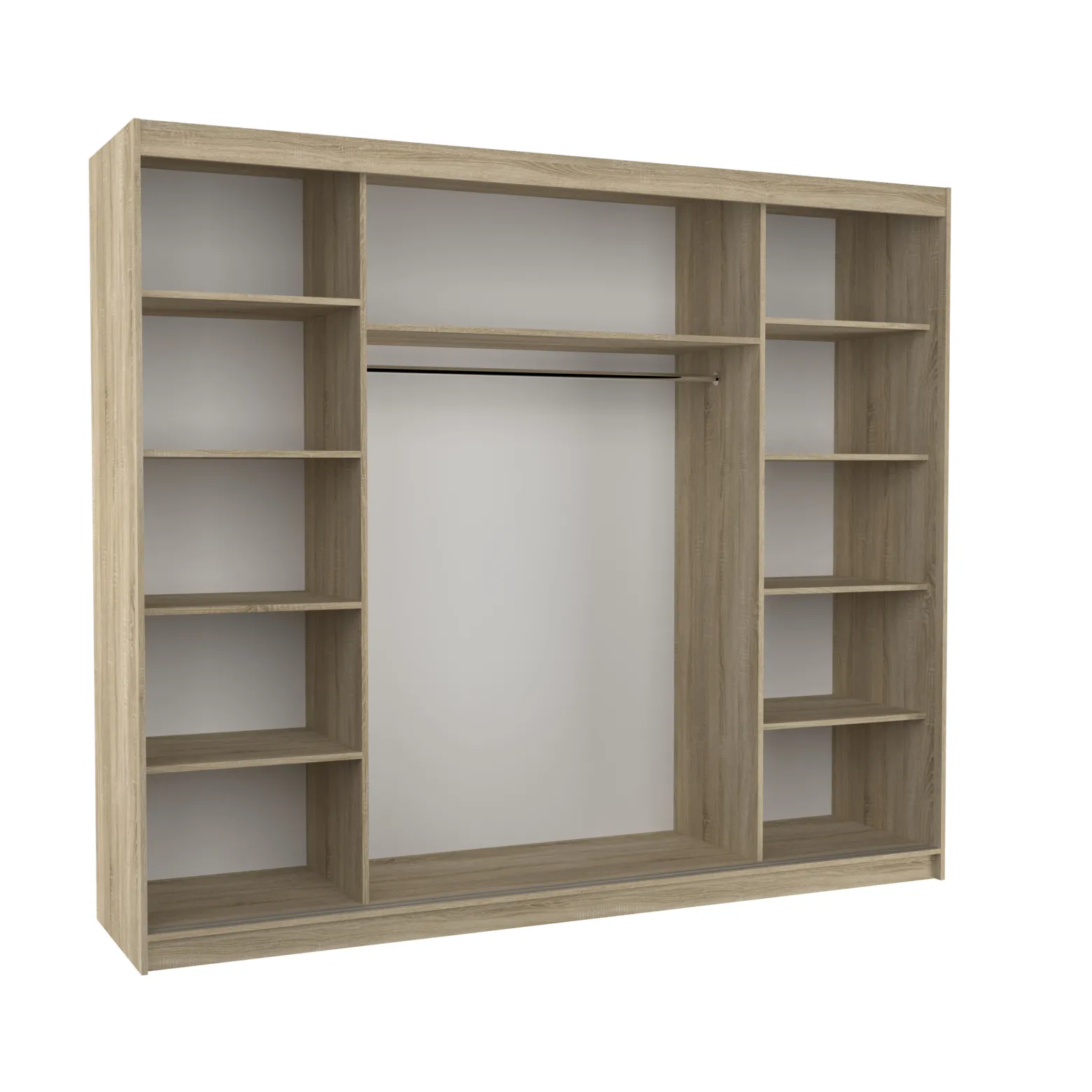 Szafa przesuwna z lustrem CHESTER 250 White