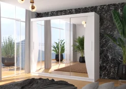 Szafa przesuwna z lustrem DIEGO 250 White