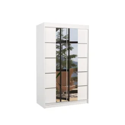 Szafa przesuwna z lustrem GENUA 120 White