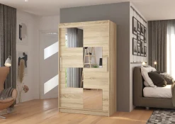 Szafa przesuwna z lustrem LUGANO 120 Sonoma