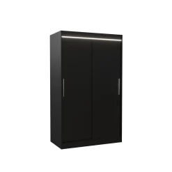 Szafa przesuwna z oświetleniem LED COLLIN 120 Black