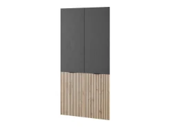 Szafa SENTINO uchylna 100cm elegancka Czarna + Dąb Wotan