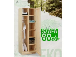 Szafa 60 sosnowa EKO, kolor sosna naturalna lakierowana