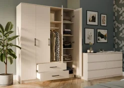 Szafa Topeshop Romana 160 cm kaszmir beż