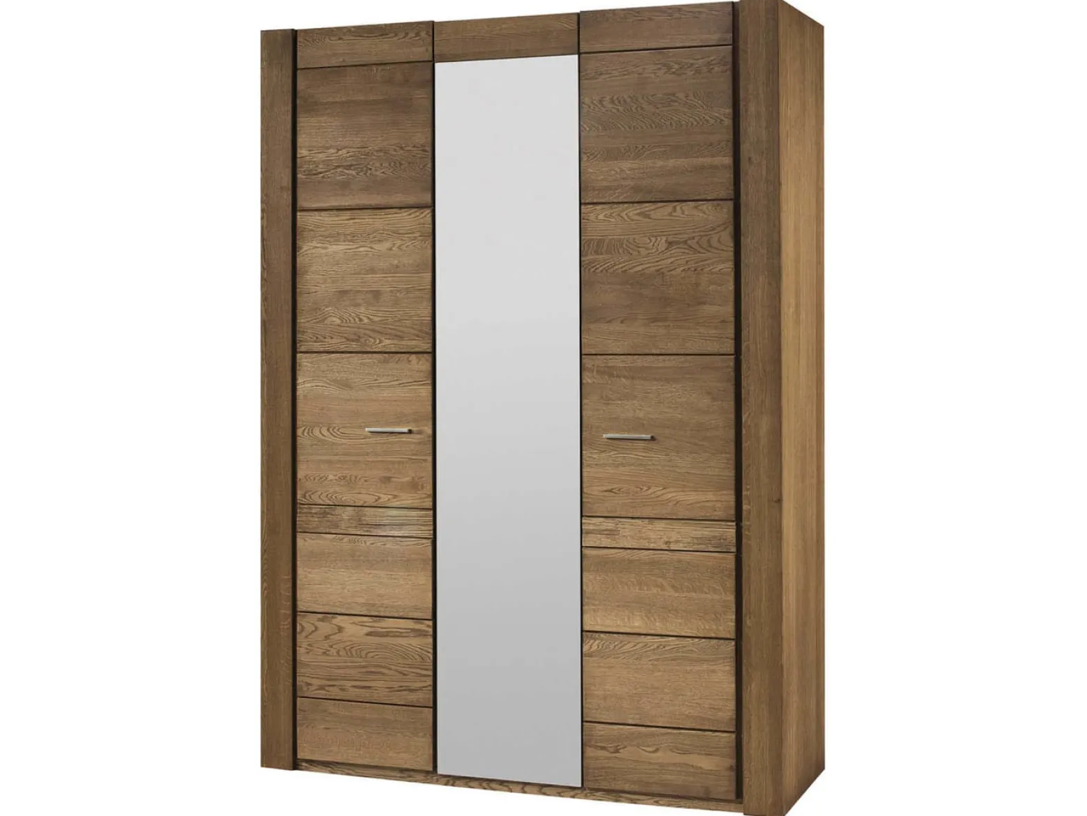 Szafa trzydrzwiowa Velvet-73 160 cm z lustrem dąb rustical