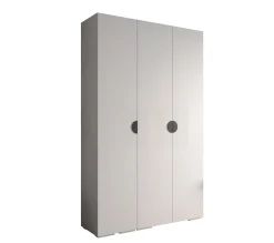 Szafa ubraniowa Garderoba INOVA 4 1,5SZ biały+czarny