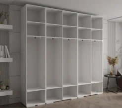 Szafa ubraniowa INOVA 1 L 2,5SZ biały+czarny