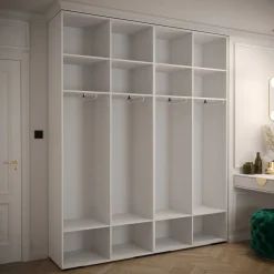 Szafa uchylna Garderoba MANHATTAN RYFEL 2 200 biały