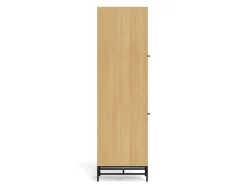 Szafa 200x51 cm Harper lamel z półkami i drążkiem na wieszaki