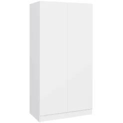 Szafa z drzwiami uchylnymi CLASSIC- biała 90 cm dwudrzwiowa