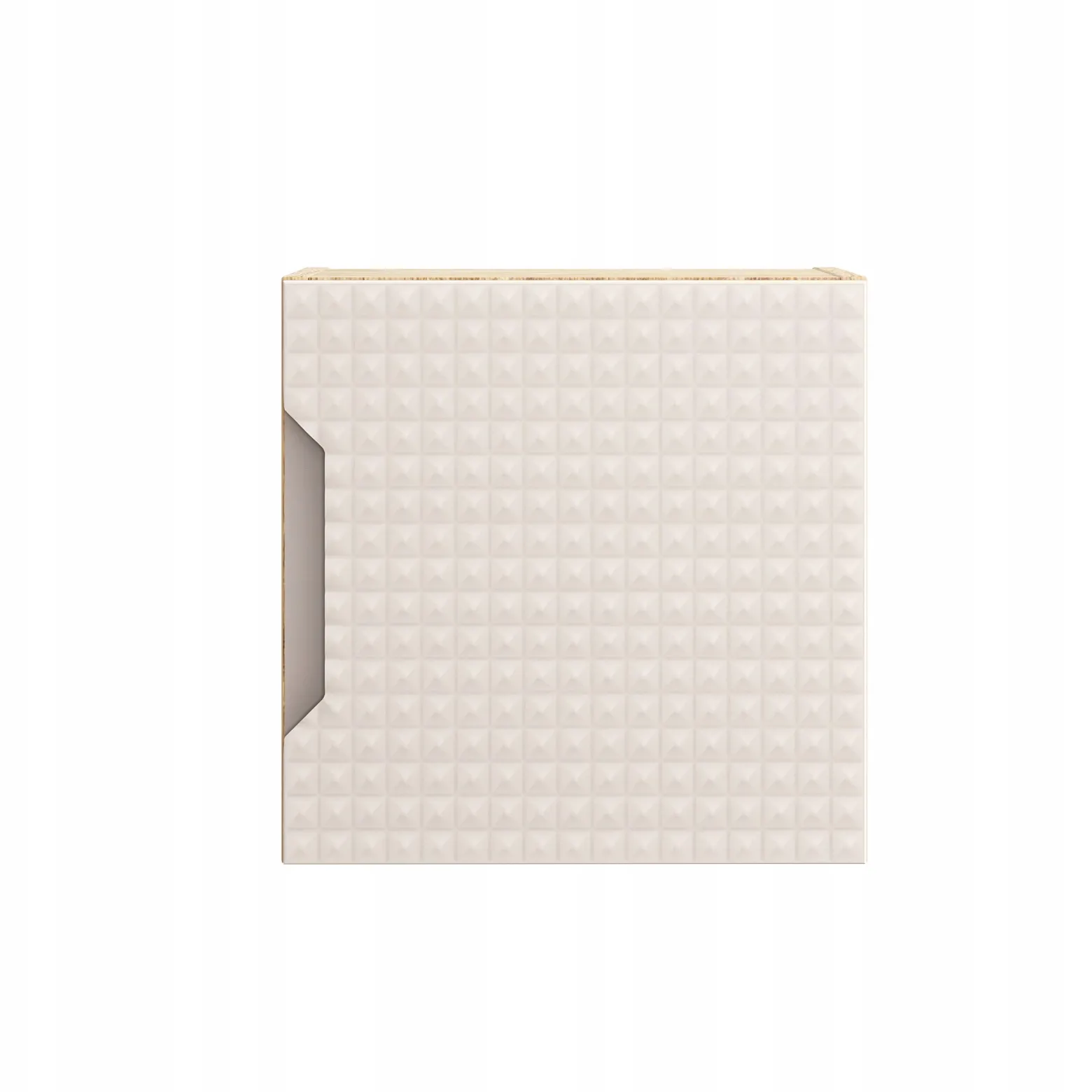 Szafka Łazienkowa 35 cm BEŻOWA KWADRAT Wisząca MDF 3D LUXOR