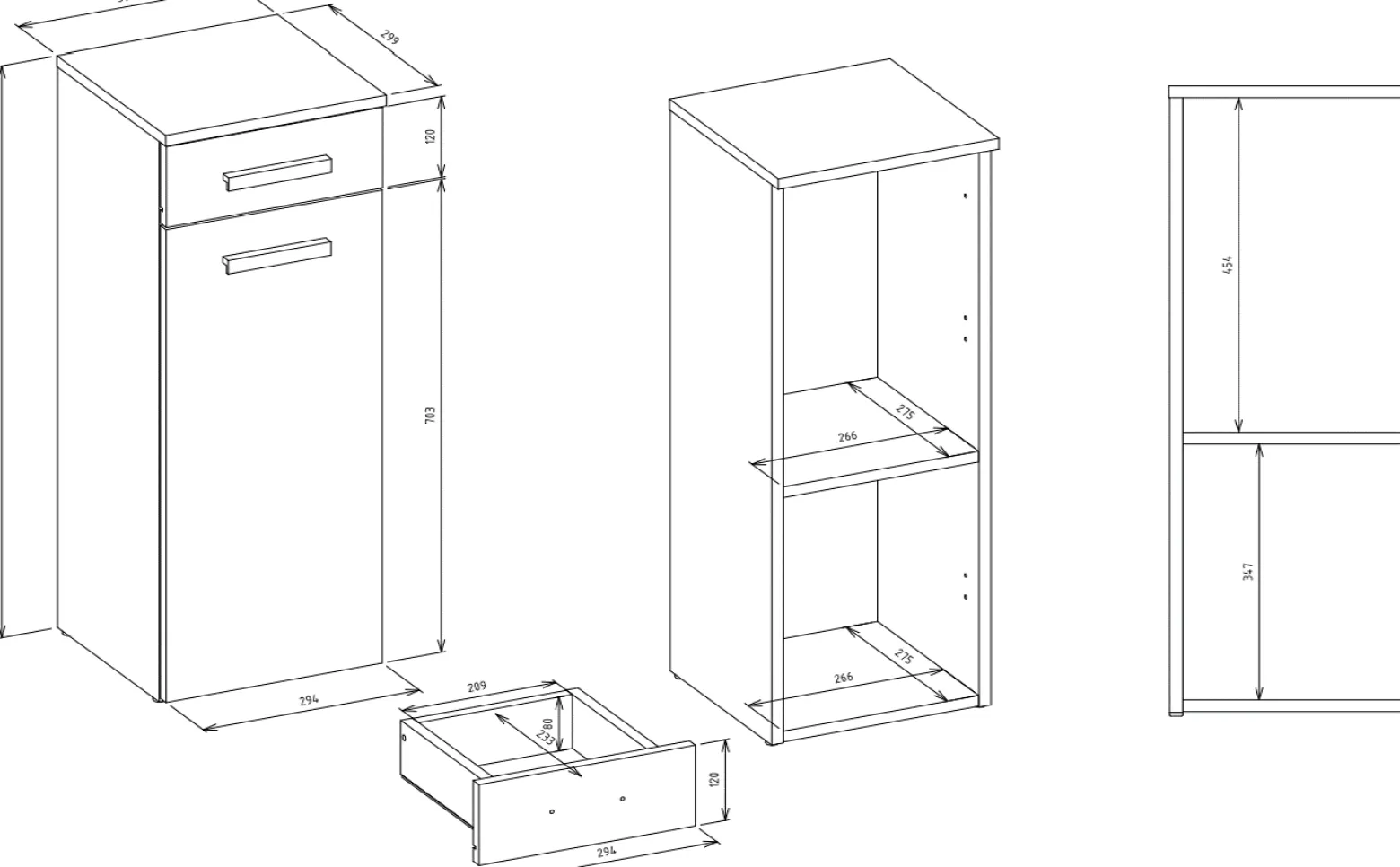 Szafka łazienkowa, Dąb Artisan, 85 x 30 x 30 cm