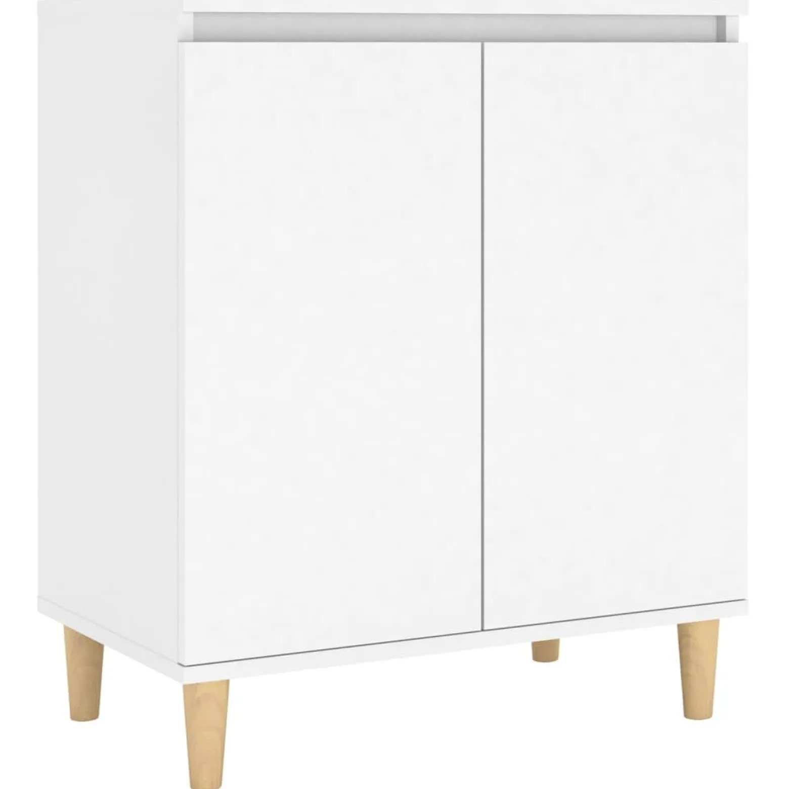 Szafka Biała z Drzwiami 60x35x70 cm do Salonu Pokoju Sypialni