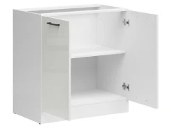 Szafka kuchenna dolna Junona Line 80 cm kredowy połysk