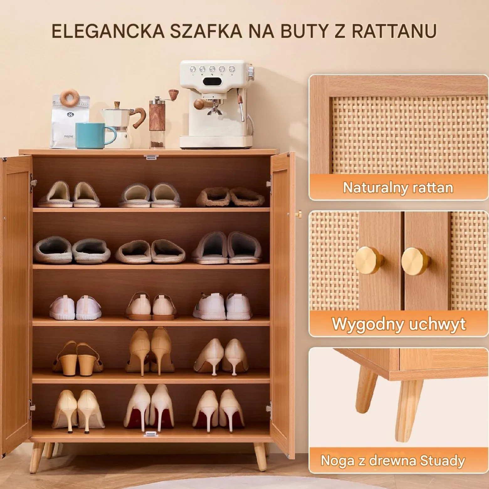 Szafka na buty komoda regał pojemna 80 cm