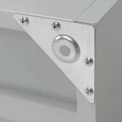 Szafka na ubrania 80 cm szara metalowa