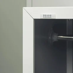 Szafka na ubrania 4-skrytkowa szara metalowa