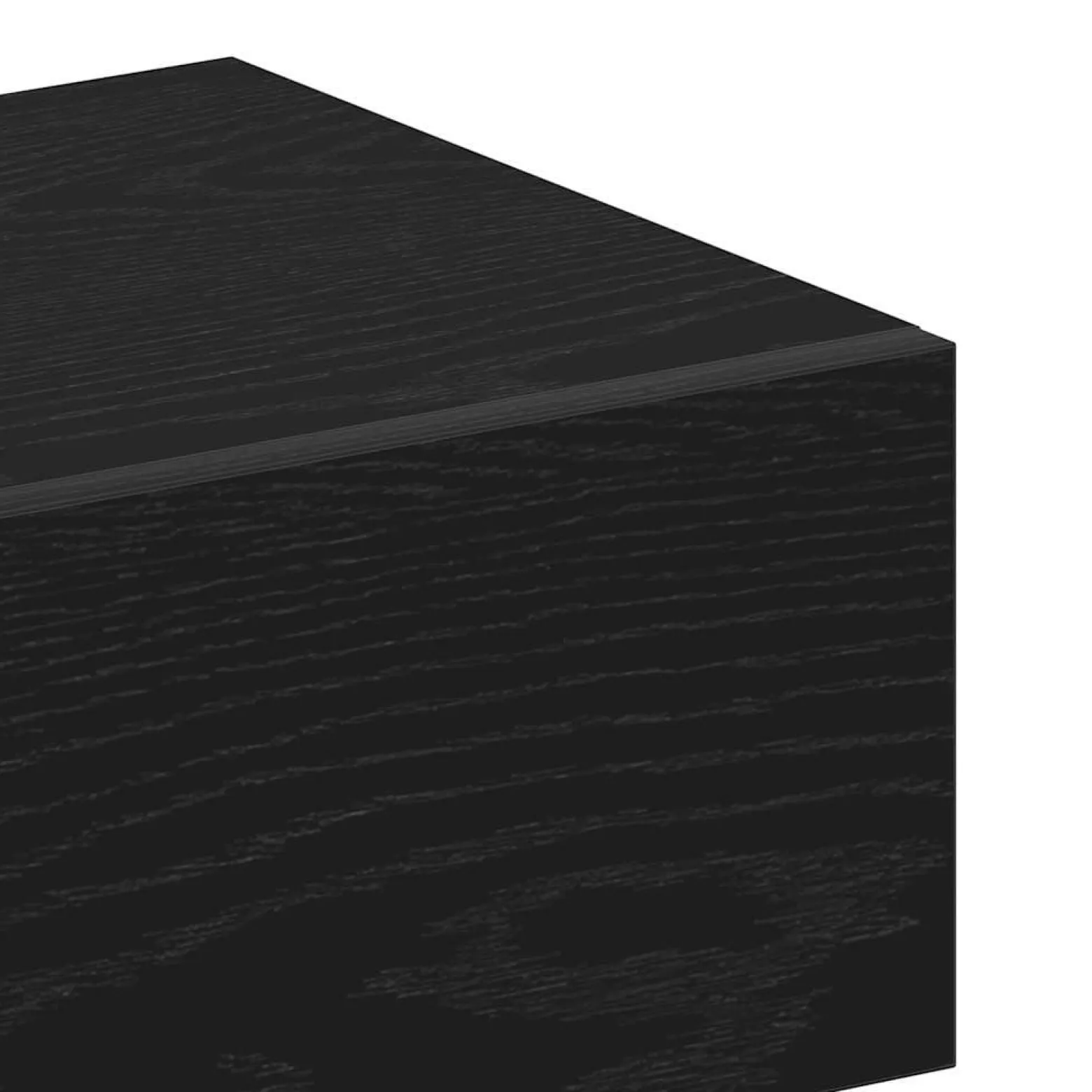 Szafka Nocna Czarna Komoda Stolik Półka Nocna Do Sypialni 46 x 29.5 x 30 cm