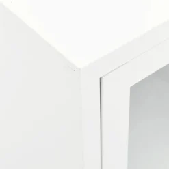 Szafka Pod Telewizor Biała Półka Szafka RTV Stalowa 105x35x52 cm