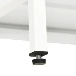 Szafka Pod Telewizor Biała Półka Szafka RTV Stalowa 105x35x52 cm