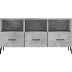 Szafka pod telewizor szarość betonu 102x36x50 cm