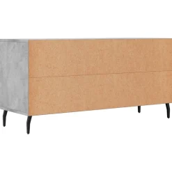 Szafka pod telewizor szarość betonu 102x36x50 cm