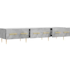Szafka pod TV szarość betonu 150x36x30 cm