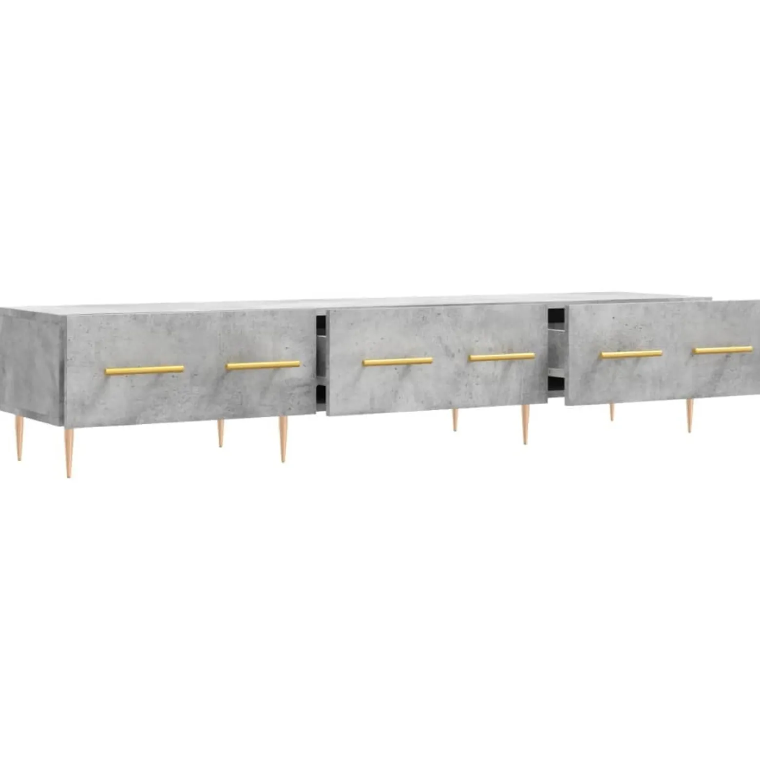 Szafka pod TV szarość betonu 150x36x30 cm