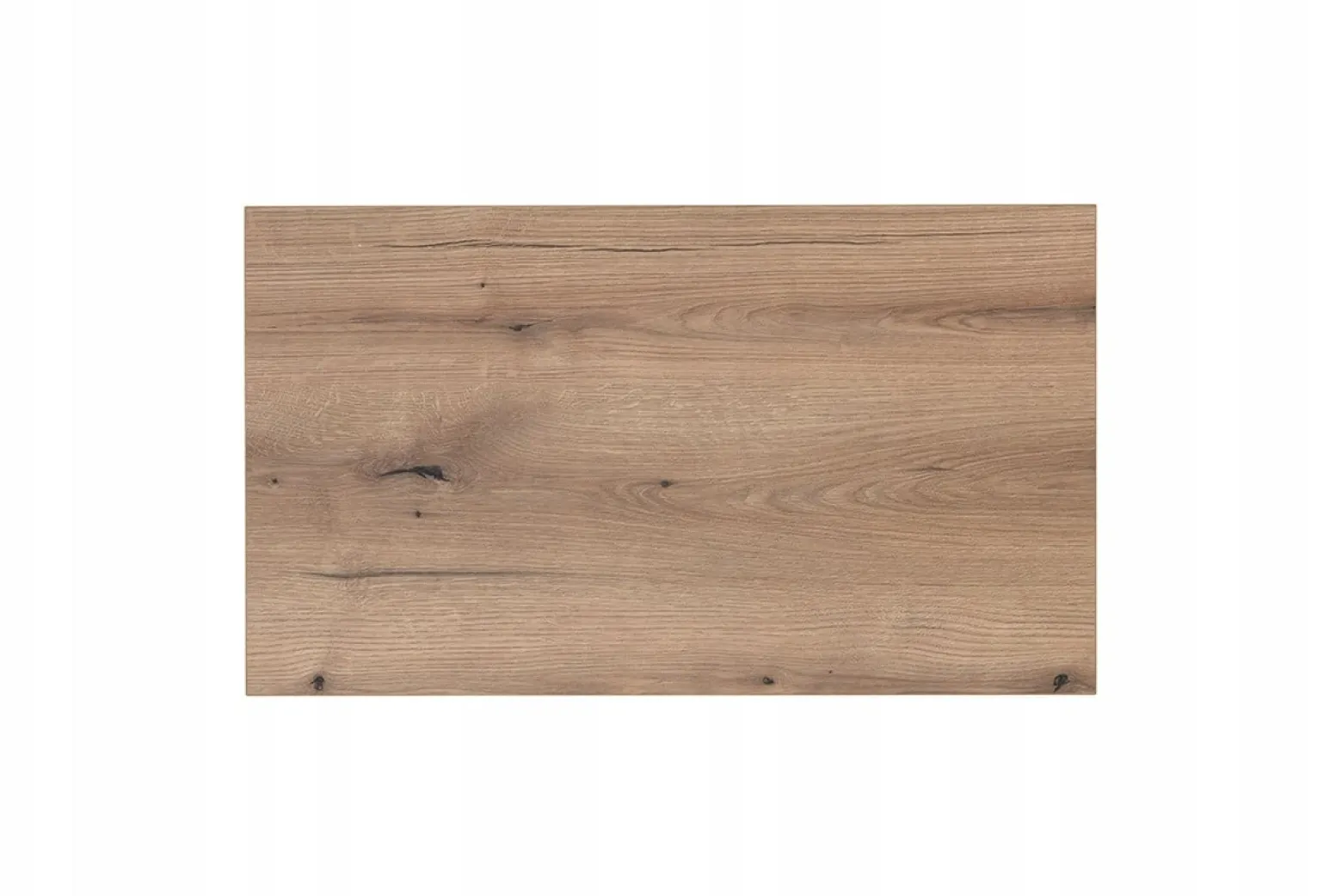 Szafka Pod Umywalkę 80 cm BIAŁA BLAT DĄB RYFLE 2D NOVA WHITE