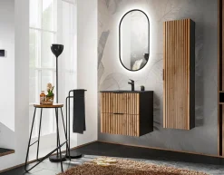 Szafka pod umywalkę 60 cm XILO BLACK 82-60 WOTAN